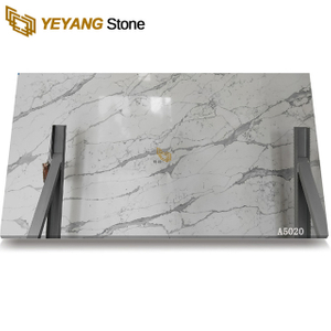 A5020 Calacatta White Quartz Slabs Trading Best Price 