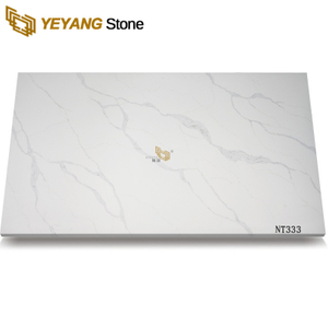 NT333 Calacatta White Quartz Stone Slabs Price Cost