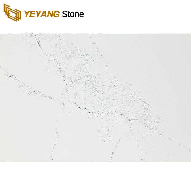 White Quartz Bathroom Countertops Quartz Slab Exporter B4052